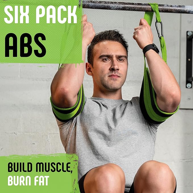 Gradient Fitness Hanging Ab Straps (2 pack), Pull Up Straps, Ab Destroyer, Ab Straps for Pull Up Bar, Ab Sling Straps, Workout Straps…