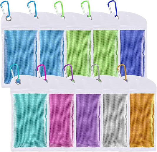 Cooling Towels for Neck and Face, Ice Towel for Hot Weather, Soft Breathable Cooling Neck Wraps, Cool Rags for Yoga, Golf, Sport, Gym, Workout, Camping, Fitness, Outdoor