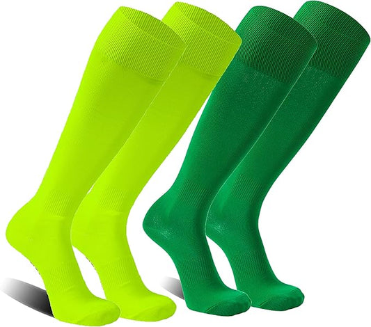 FOOTPLUS Baseball Softball Socks, Unisex Over Knee High Solid Sports Rugby Soccer Homecoming Socks