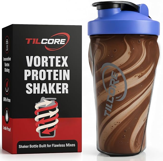 Vortex Protein Shaker Bottle 24 oz/700ml - Premium BPA-Free Pre-Workout Shaker Cup for Protein Shakes & Smoothies, Leak-Proof & Durable Bottle-Shakers for Active Lifestyles