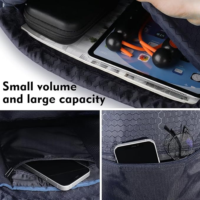 GAENMESH Drawstring Backpack Bag for Sports Lightweight Foldable Gym Bag with Sturdy Draw Cord Shoulder Strap Hiking Travel Camping
