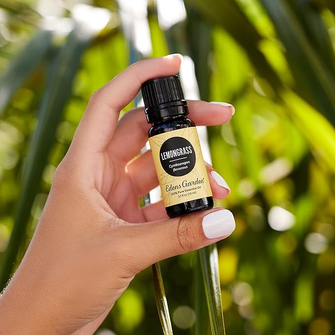 Edens Garden Lemongrass Essential Oil- 100% Pure Premium Grade, Undiluted, Natural, Therapeutic, Aromatherapy, The Best for Diffuser, Candle, Laundry, Humidifiers 10 ml (.33 fl oz)
