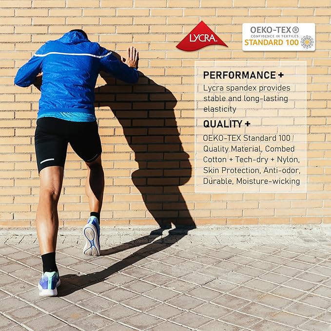 CWVLC Cushioned Compression Sport Quarter Socks for Men Women Youth