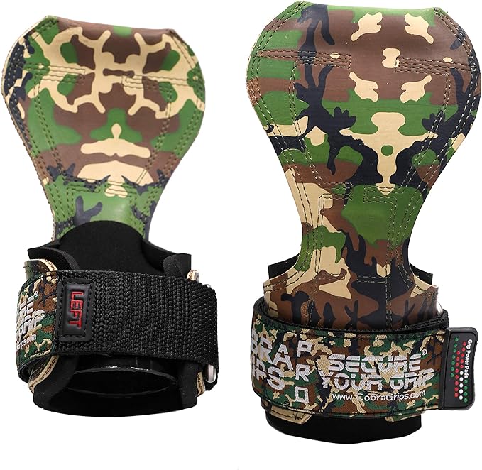 Cobra Grips PRO Weight Lifting Gloves Heavy Duty Straps Alternative Power Lifting Hooks for Deadlifts Adjustable Neoprene Padded Wrist Support Bodybuilding