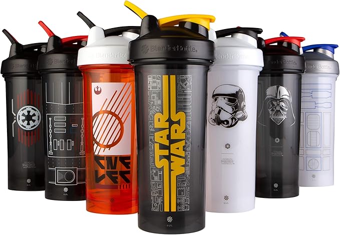BlenderBottle Star Wars Shaker Bottle Pro Series Perfect for Protein Shakes and Pre Workout, 28-Ounce, Darth Vader Helmet