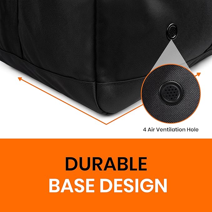 Fitdom 132L 36" Heavy Duty Extra Large Sports Gym Equipment Travel Duffel Bag W/Adjustable Shoulder & Compression Straps. Perfect for Soccer Baseball Basketball Hockey Football Team Coaches & More