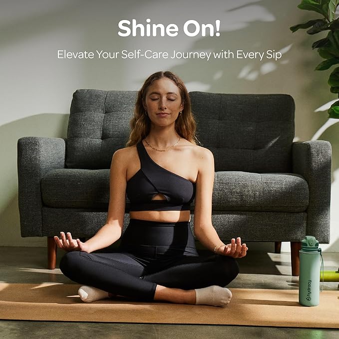 Hydracy Water Bottle with Time Marker -Large BPA Free Water Bottle & No Sweat Sleeve -Leak Proof Gym Bottle with Fruit Infuser Strainer & Times to Drink -Ideal for Fitness Sports & Outdoors