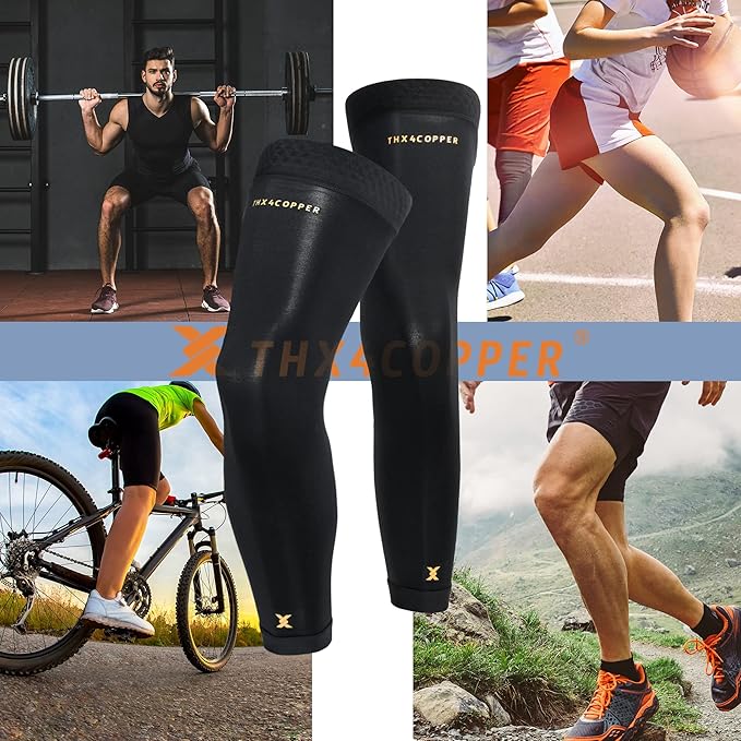 THX4COPPER Compression Full Leg Sleeves(Pair)