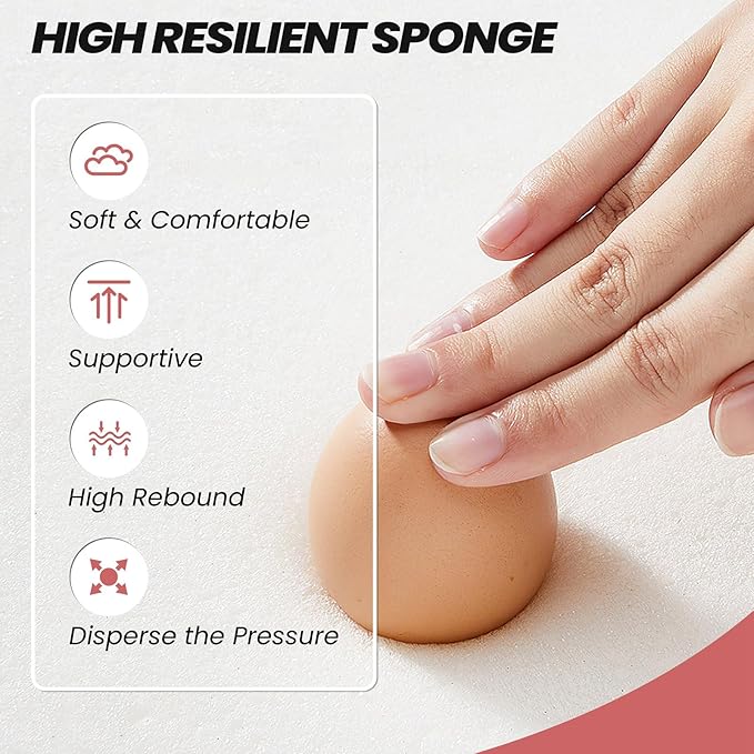 Crestlive Products Outdoor Bench Cushion 42 x 18 Inch, Waterproof Patio Bench Cushions for Outdoor Furniture, Porch Swing Replacement Pad with 30D Foam, Adjustable Straps and Portable Handle, Chili