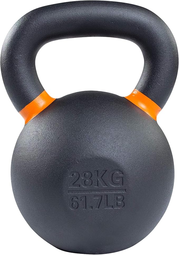 Body-Solid Single-Cast Gravity Casting Kettlebell with Kettles Grip Handle, Perfect Kettlebells for Weight Training and Core Workout, Cast Iron Kettle Bells for Men & Women.