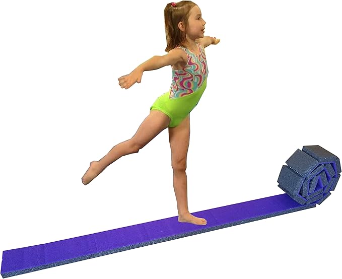 Gymnastics Flexible Roll-Up Foam Training Balance Beam!