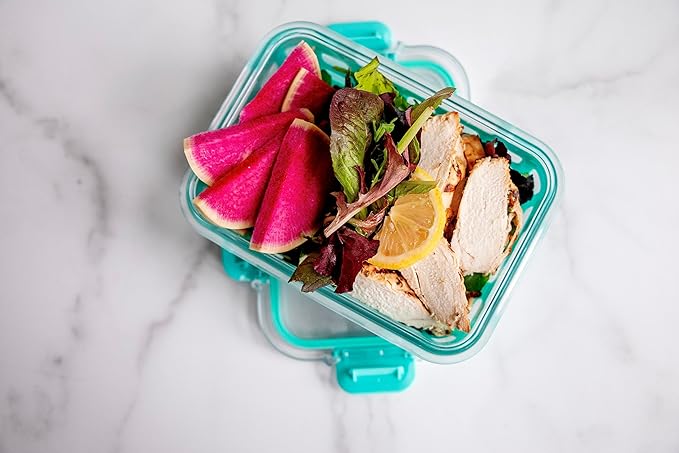 Ello Duraglass 3.4 Cup Meal Prep Sets 6Pc, 3 Pack Set- Glass Food Storage Container with Silicone Sleeve and Airtight BPA-Free Plastic Lids, Dishwasher, Microwave, and Freezer Safe, Berry