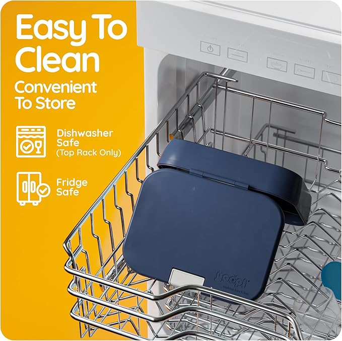 YOOPI Bento Box for Kids, Leak-Proof, BPA-Free School Bento Lunch Box Containers with Compartments. Online Healthy Meal Planning, Durable, Easy-Clean, Eco-Friendly Lunchbox for Boys (Dark Blue)