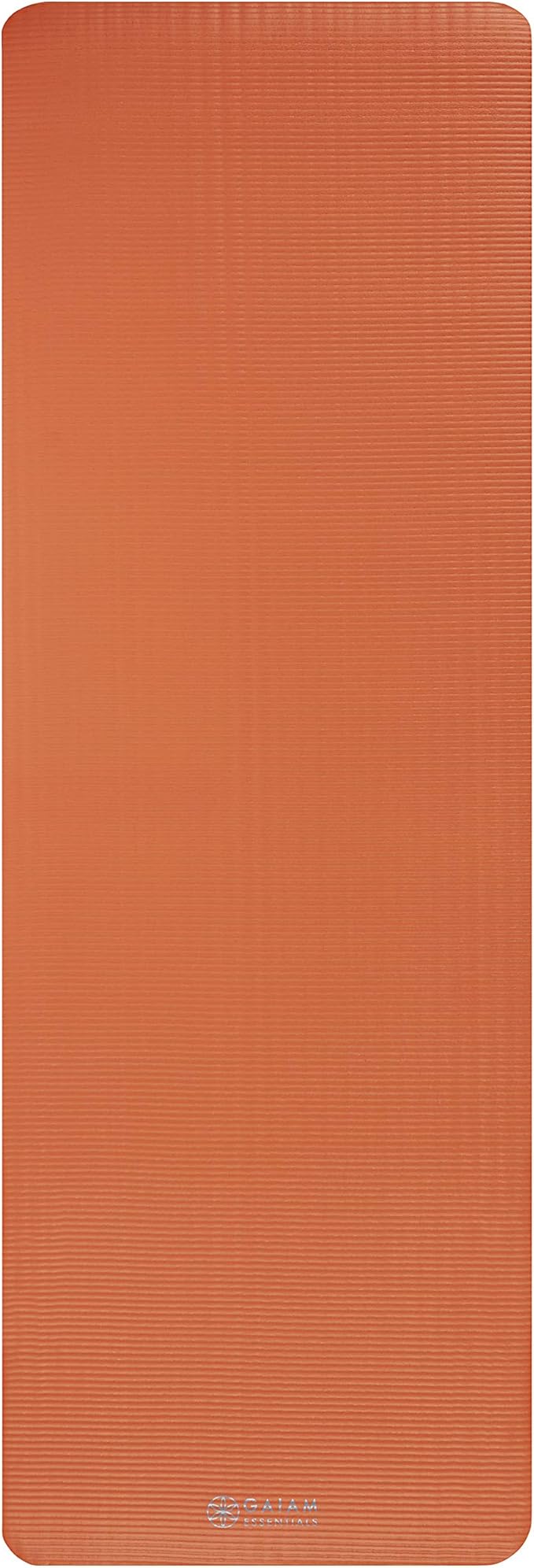 Gaiam Essentials Thick and Thin Yoga Mat Fitness & Exercise Mat with Easy-Cinch Carrier Strap