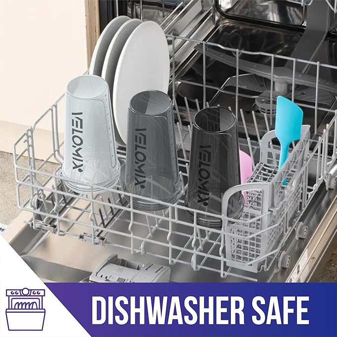 -4 Pack- 28 oz Protein Shaker Bottles for Protein Mixes - 4x Wire Whisk | Leak Proof Shaker Cups for Protein Shakes | Protein Shaker Bottle Pack (Silver Mix)