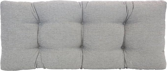 Klear Vu The Gripper Omega Non-Slip Tufted Bench Cushion for Indoor Furniture, Entryway Storage, Bay Window, 33 Inches, Chenille Gray