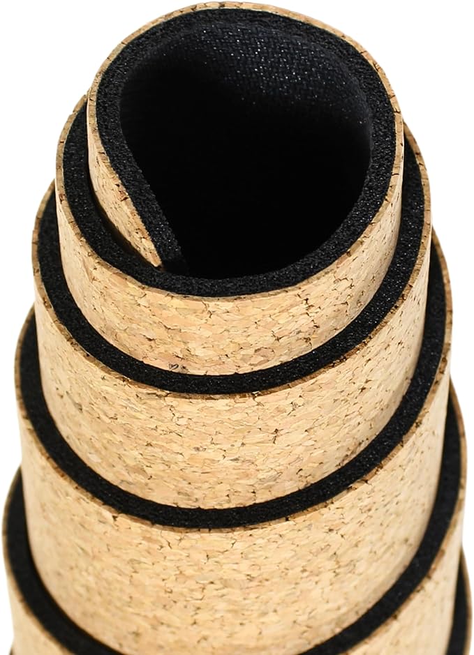 Ultimate Cork Yoga Mat – Non-Slip Ultra-Premium Cork | Thicker, Longer & Wider for Extra Comfort | 100% Natural Grip & Eco Friendly | Optional Alignment Lines | For Yoga, Bikram & Hot Yoga