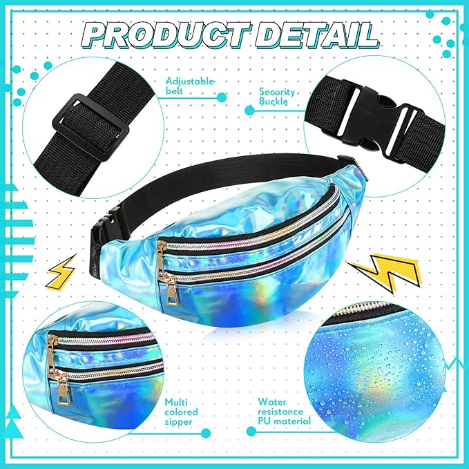 Tarpop 80s Neon Women Slouch Socks 90s Headbands Wristbands Fanny Pack Leg Warmers Sweatbands Waist Bag Women Party Costume