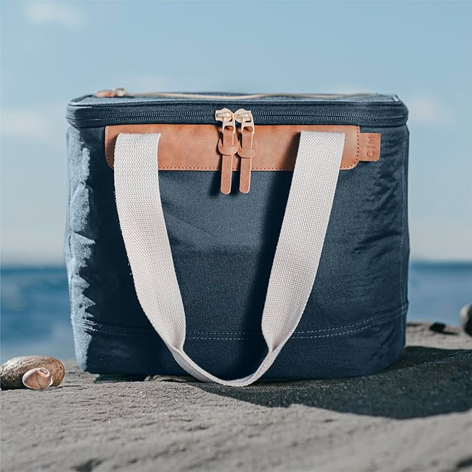 CleverMade Collapsible Insulated Cooler Bag – Leakproof Soft Folding Cooler for Beach, Travel, Car