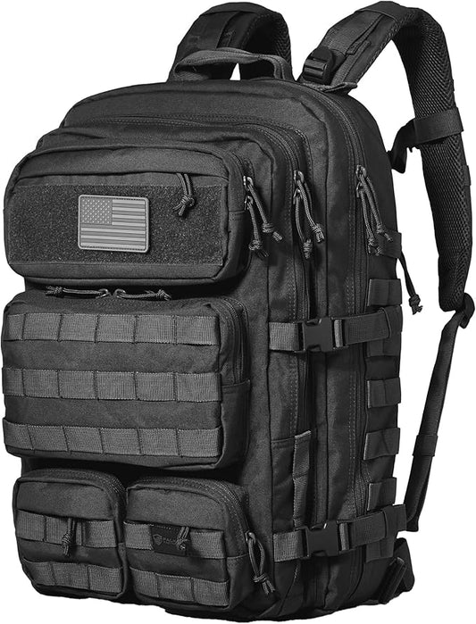 Falko Tactical Backpack 50L, 2.4x Stronger, Large Military Molle Rucksack, Heavy Duty, Work and Outdoors