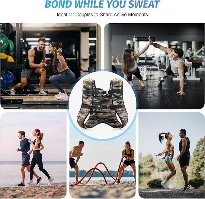 ZELUS Weighted Vest, 6lb/8lb/12lb/16lb/20lb/25lb/30lb Weight Vest with Reflective Stripe for Workout, Strength Training, Running, Fitness, Muscle Building, Weight Loss, Weightlifting