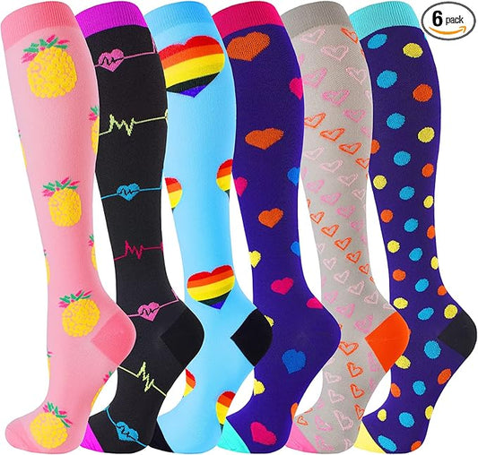 bropite Compression Socks for Women & Men Circulation-Support Knee High Socks 20-30 mmhg-Best for Running,Medical,Nurse,Travel