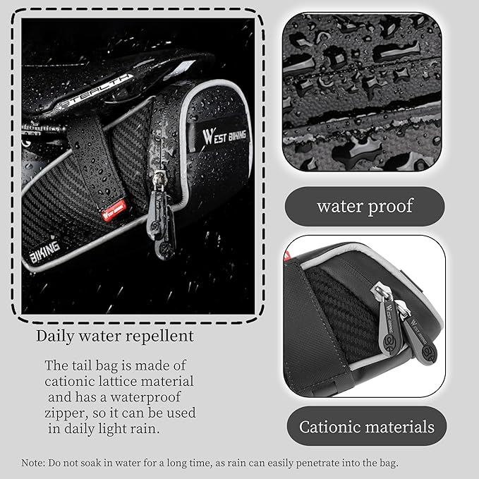 Bike Seat Bag, Bicycle Saddle Bag,Under Seat Bag,Bicycle Strap-On Saddle Bag,Cycling Bag, water proof Bike Bag for all our essentials, bike bags for Mountain Road Bikes