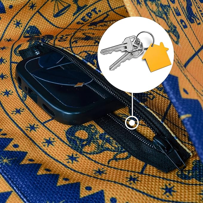 Fashion Printed Yoga Mat Bag with Large Side Pocket & Zipper Pocket Long Tote Yoga Bag Fit Most Size Mats - Holds More Yoga Accessories