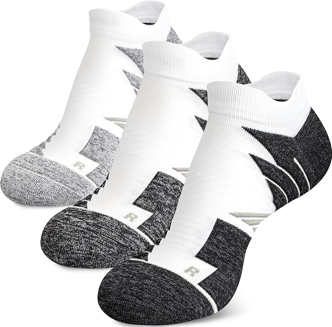 Hylaea No Show Running Athletic Anti-Blister Wicking Coolmax Socks, Seamless Anti-odor