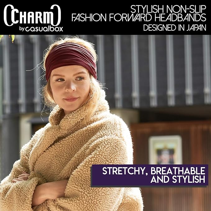 CHARM Headband Bandana Japanese Style - Mens Head Wrap Womens Hair Band by Casualbox