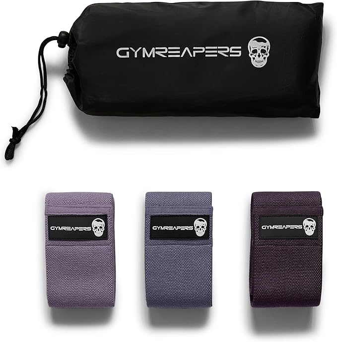 Hip Bands for Booty Workouts | Non Slip Fabric Band Set with 3 Levels - Resistance Bands for Legs & Hip - for Men & Women