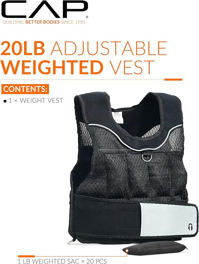 CAP Barbell Adjustable Weighted Vest | Various Sizes