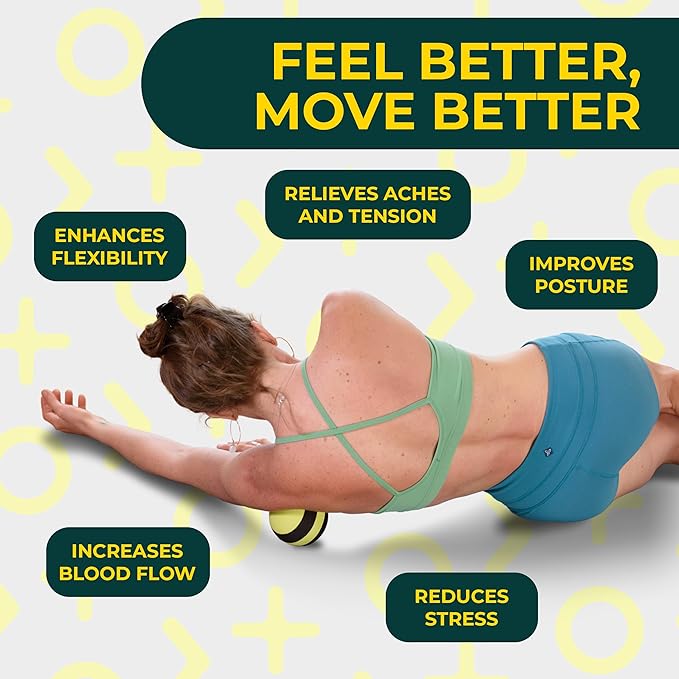 4-Inch Firm Yoga Deep Tissue Massage Ball Set – Myofascial Release Balls for Feet, Back, Neck, Legs & Arms – Trigger Point & Mobility Therapy (2-Pack)