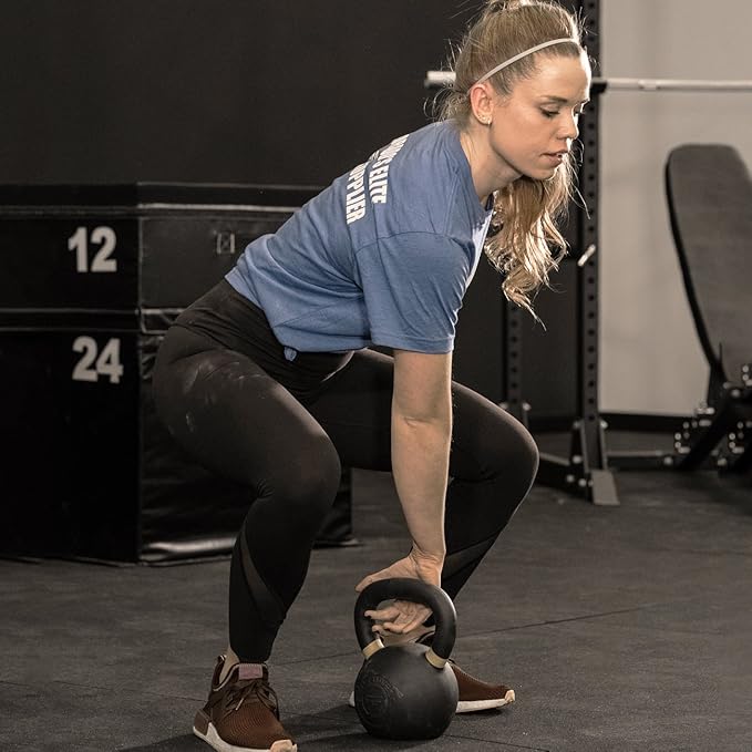 REP Fitness Single Kettlebells 5lb to 50lb Range, Cast Iron, Strength Training, Adjustable Weight, Power Workout Equipment, Home Gym, Free Weights, Dumbbell Alternative, Exercise, Men, Women