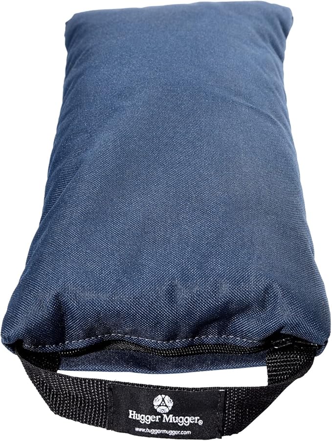 Hugger Mugger 10lb Yoga Sandbag - Adds Weight to Your Poses, Zipper Cover, Sturdy Handle, Silica Sand Filling, Durable Material