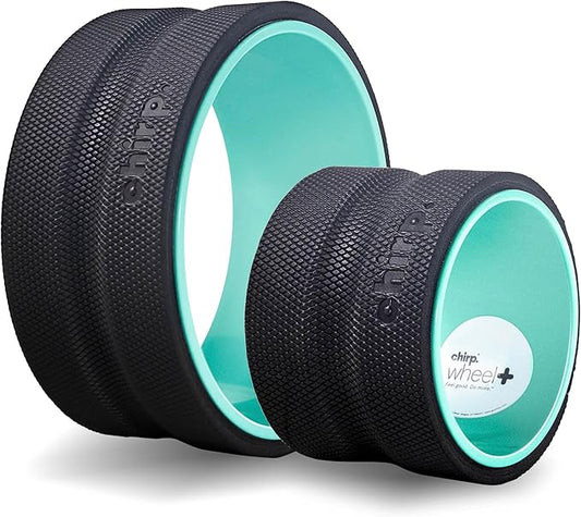 Chirp Wheel+ Foam Roller for Back Pain Relief, Muscle Therapy, and Deep Tissue Massage 6" and 10" Inch