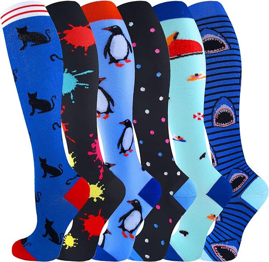 bropite Compression Socks for Women & Men Circulation-Support Knee High Socks 20-30 mmhg-Best for Running,Medical,Nurse,Travel