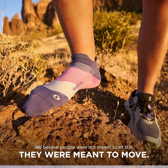 Feetures Elite Ultra Light Cushion Ankle Socks - Sport Sock with Targeted Compression