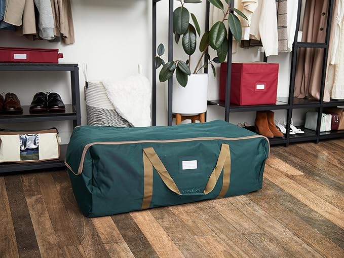 Covermates Keepsakes - Storage Duffel Bag - Heavy Duty Polyester - Reinforced Handles - Closet Storage, Green