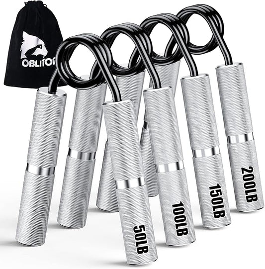 Grip Strength Trainer 4 Pack,50LB-200LB Hand Exerciser Gripper Forearm Finger Strengthener Non-Slip Suitable for Hand Rehabilitation Finger Strength Training, Muscle Building, Home Gym