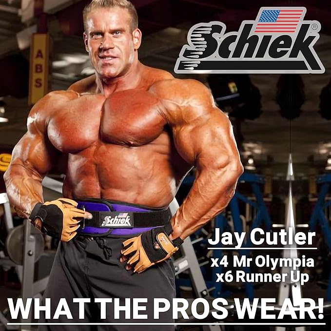 Schiek Sports 2006 Nylon 6 Inches Weight Lifting Belt - Support Belt for Power Lifting