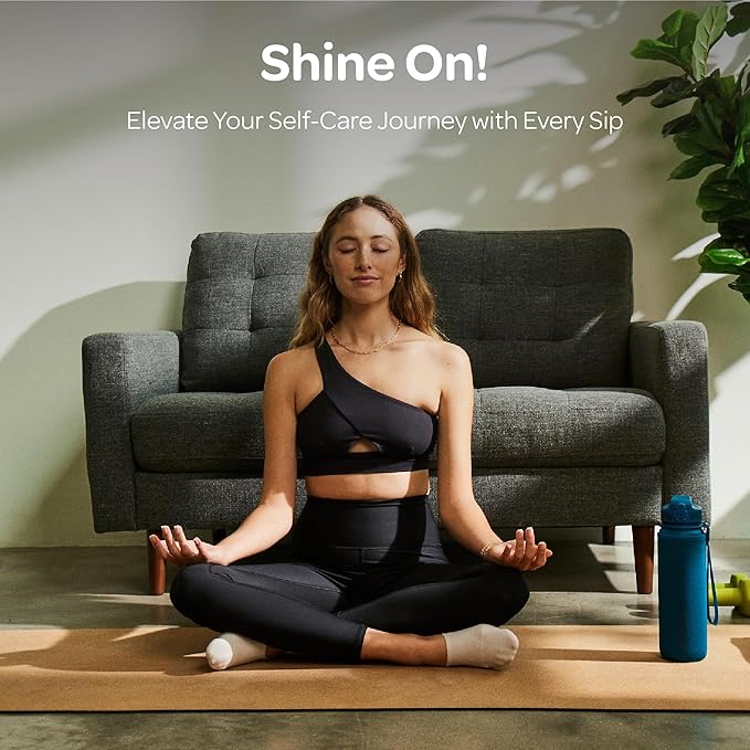 Hydracy Water Bottle with Time Marker -Large BPA Free Water Bottle & No Sweat Sleeve -Leak Proof Gym Bottle with Fruit Infuser Strainer & Times to Drink -Ideal for Fitness Sports & Outdoors