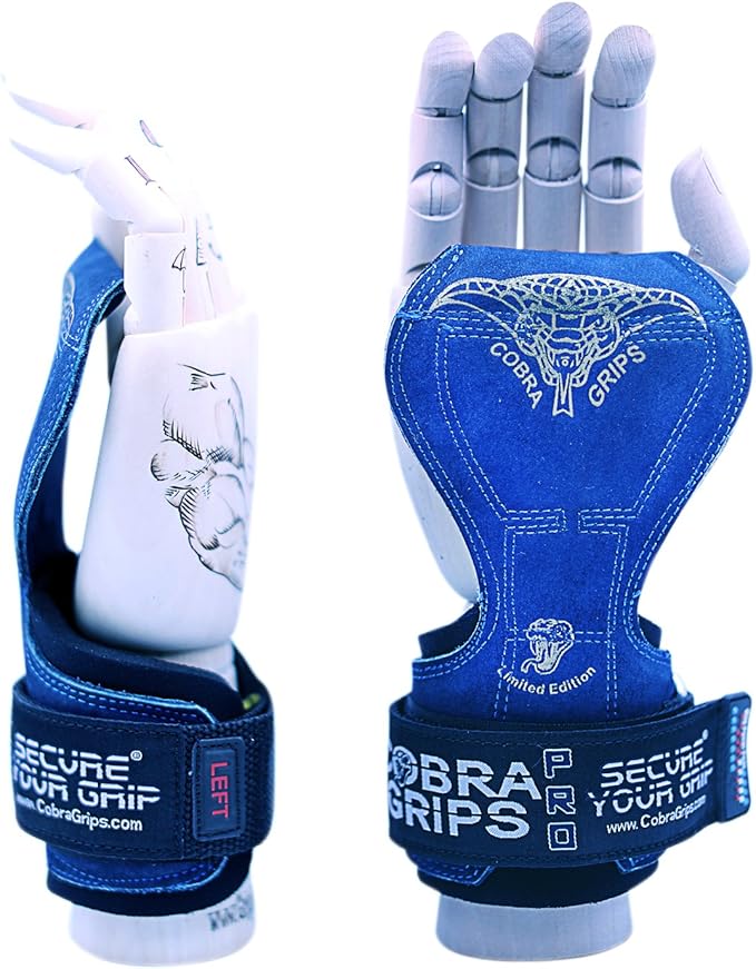 Cobra Grips PRO Weight Lifting Gloves Heavy Duty Straps Alternative Power Lifting Hooks for Deadlifts Adjustable Neoprene Padded Wrist Support Bodybuilding