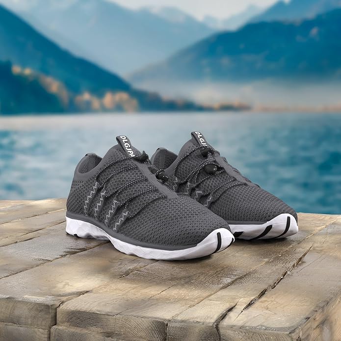 DLGJPA Men's Lightweight Quick Drying Aqua Water Shoes Athletic Sport Walking Shoes