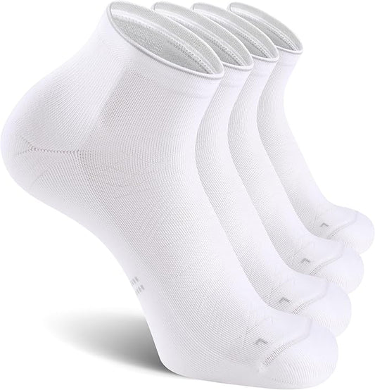 CS CELERSPORT 2/5 Pairs Ankle Compression Socks for Men and Women Running Athletic Socks