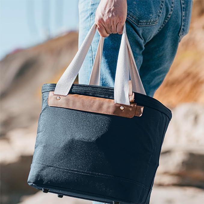 CleverMade Collapsible Insulated Cooler Bag – Leakproof Soft Folding Cooler for Beach, Travel, Car