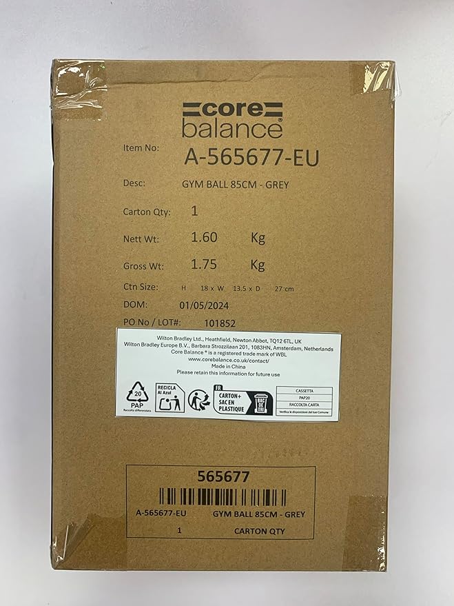 Exercise Ball for Workouts, Anti-Burst and Slip Resistant, Swiss Yoga Ball for Pregnancy, Stability, Fitness and Physical Therapy, 4 Sizes, with Pump