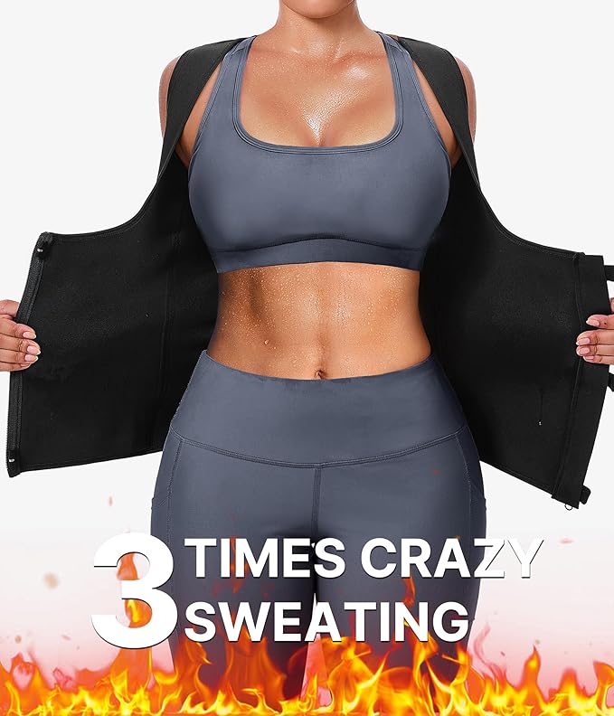 GAODI Womens' Sauna Suit Workout Sweat Body Shaper