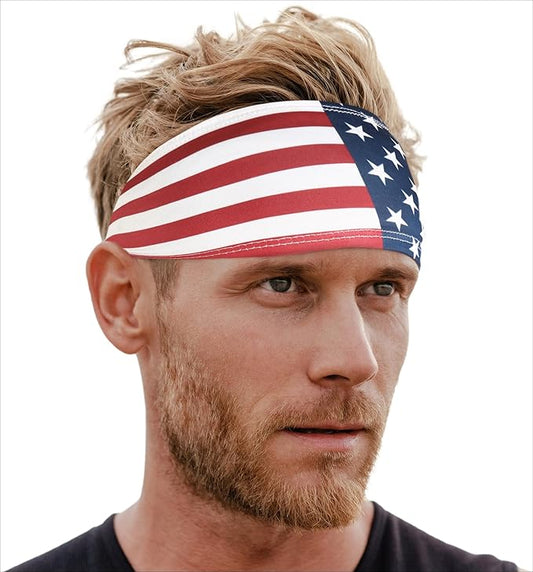 Tough Headwear Sport Headbands for Men - Workout Headbands for Women - Running Headband -Tennis Athletic Sweatband