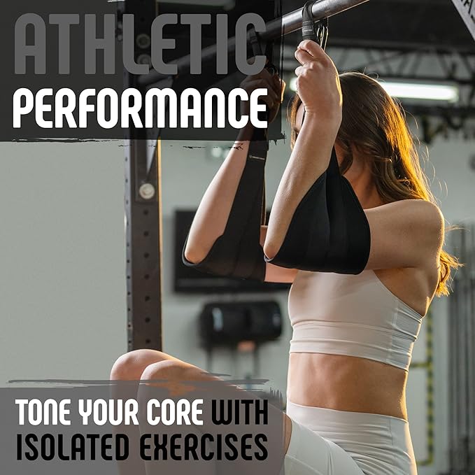 Gradient Fitness Hanging Ab Straps (2 pack), Pull Up Straps, Ab Destroyer, Ab Straps for Pull Up Bar, Ab Sling Straps, Workout Straps…